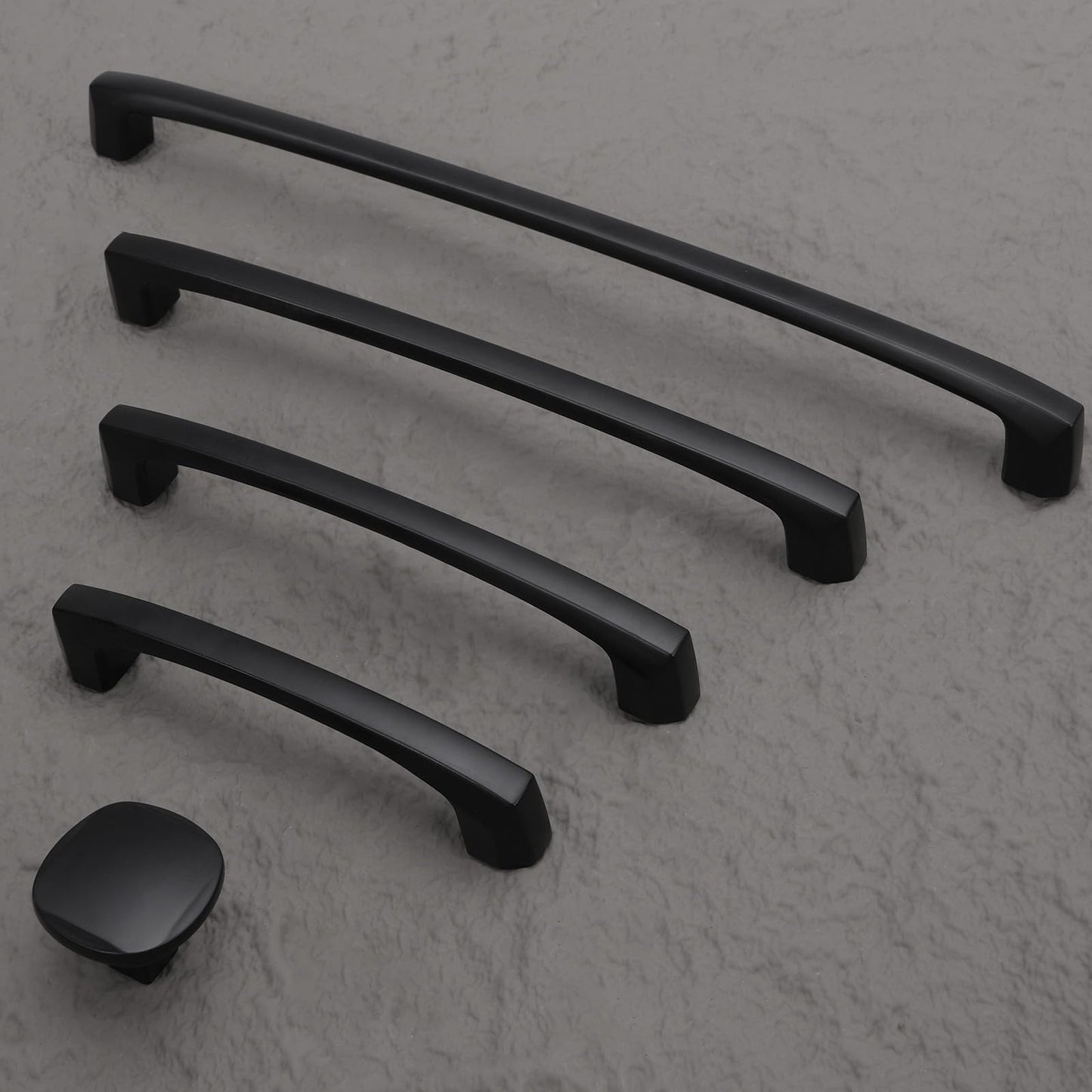 BUKOBYHE 20 Pack 5 Inch Matte Black Kitchen Cabinet Handles Black Cabinet Pulls Black Drawer Pulls Kitchen Hardware
