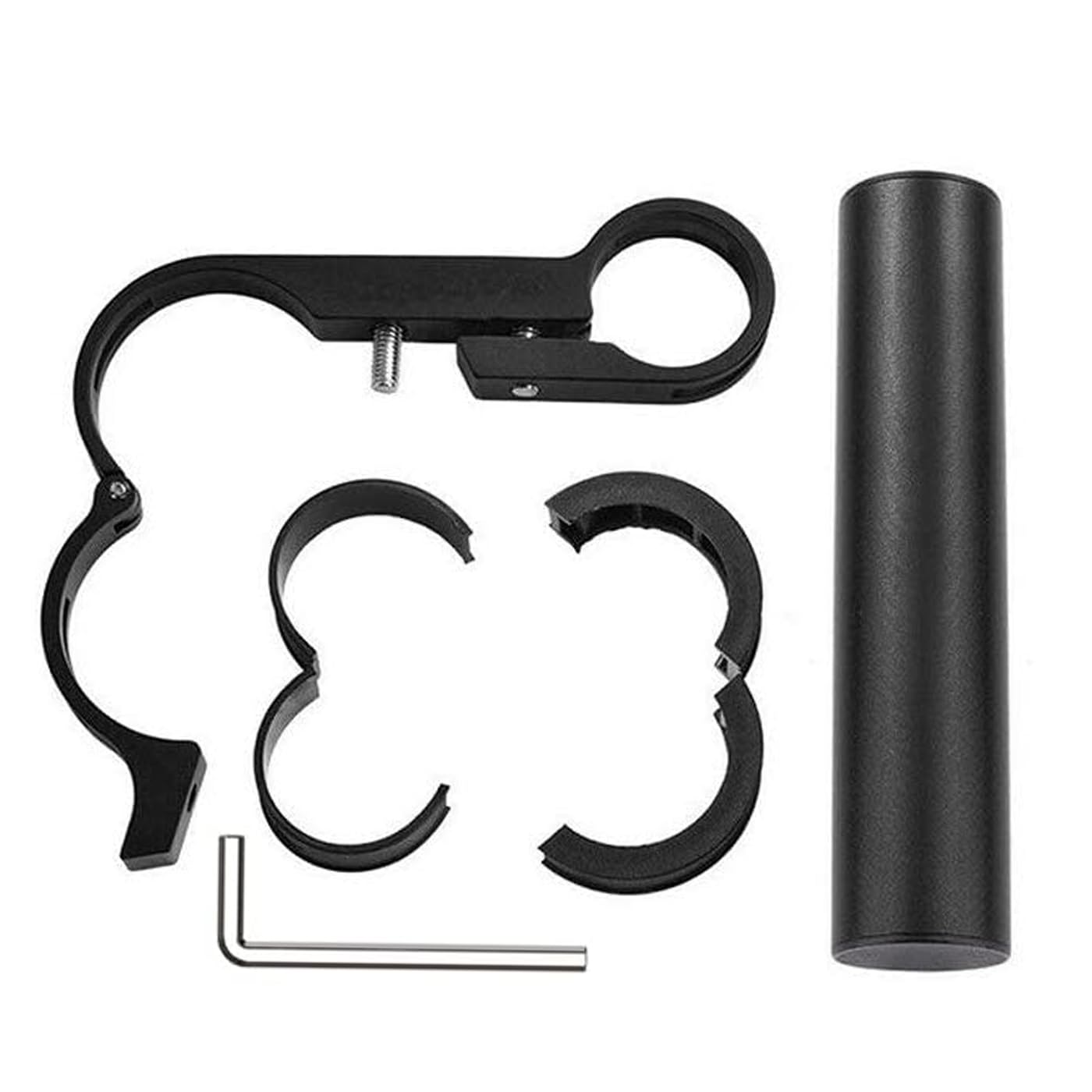 Mesee Bike Handlebar Extender Bicycle Handlebar Clamps Extension Mount Holder Aluminum Alloy Single Clamp Cycling Bracket for Bike LED Light, GPS, Speedometer