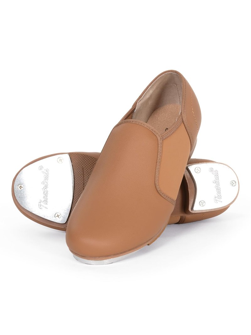 Theatricals Adult Slip-On Tap Shoes Light Suntan 05.0 T9100