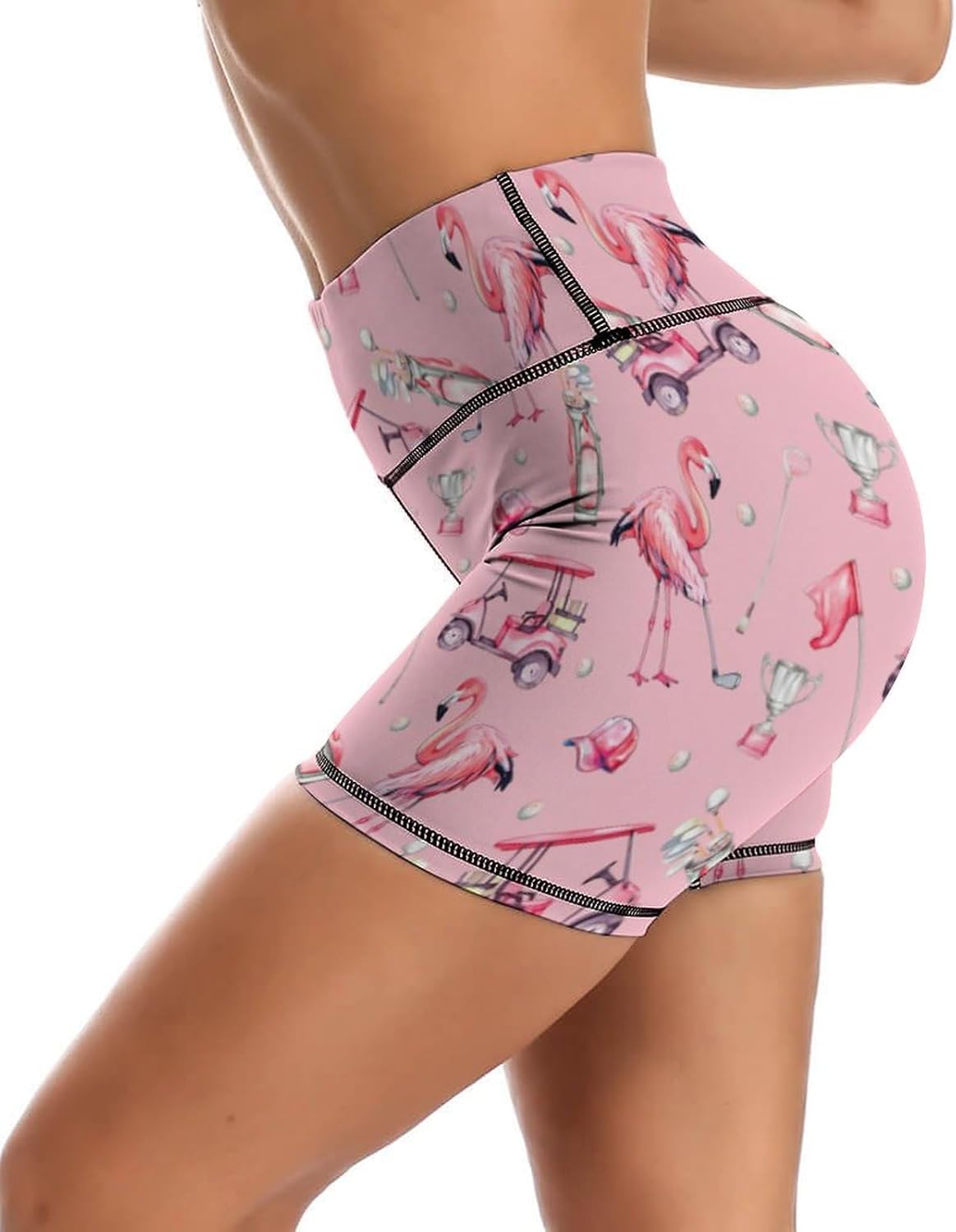Skiennix Yoga Shorts - High Waisted Tummy Control Biker Shorts for Women's Athletic Workouts | Gym & Tennis