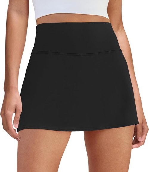 DLOODA Women's Tennis Skort - High-Waisted Athletic Skirt with Pocket for Summer Workouts | Mini Golf Style
