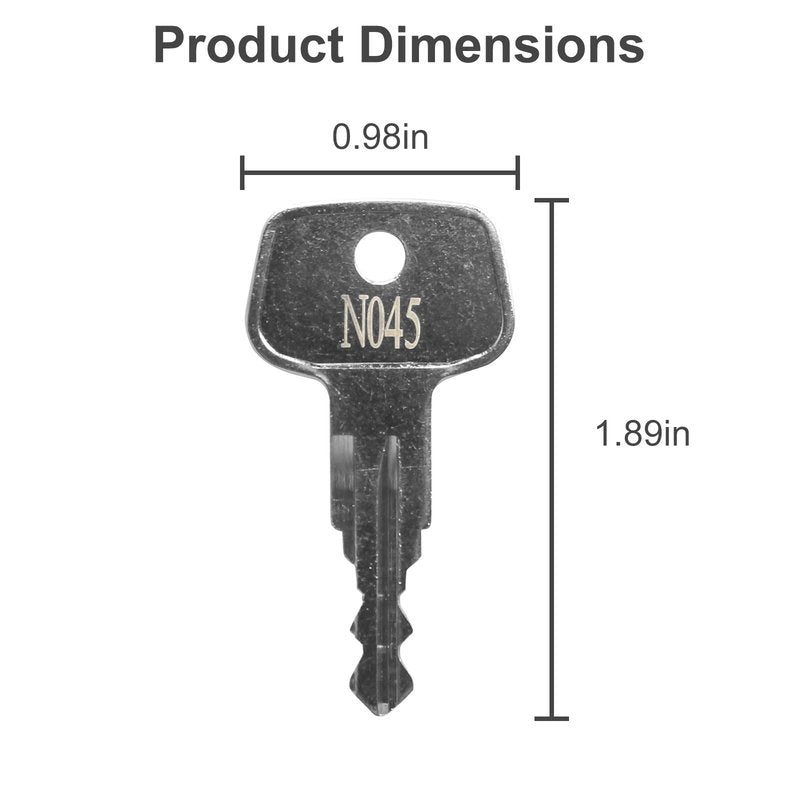VIDABTE N045 Thule Roofs Car Rack Replacement Key, Thule Roof Rack Replacement Key, Thule Bicycle Rack Key, Replacement Key for Thule Ski, Roof, Cargo Box, Carrier Racks and Crossbars [Code N045]