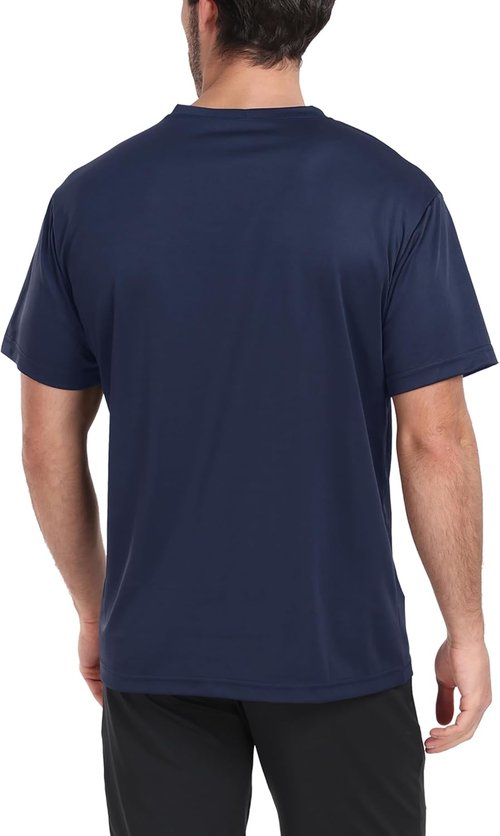 HovSiyla Athletic Workout Shirts for Men - Quick Dry Moisture-Wicking Short Sleeve T-Shirts | 1/5 Pack