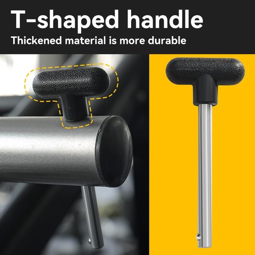 CYBEOE 3pcs Weight Stack Pin - 3/8 Inch Diameter 4 Inch Locking Space - Gym Pins for Weight Stack Fit Most Machines - Easy to Operate Drop Set Pins for Home Commercial Gym