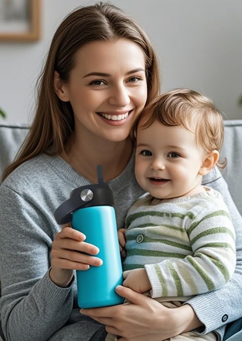 Hydro Flask Flex Straw Lid - Replacement Cap for 20/32/40 Oz Wide Mouth Bottles | Convenient Handle