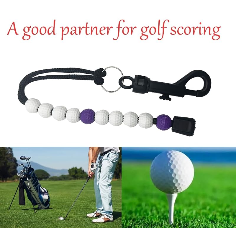 Golf Beads Score Counter - 4 Durable Colorful Beads