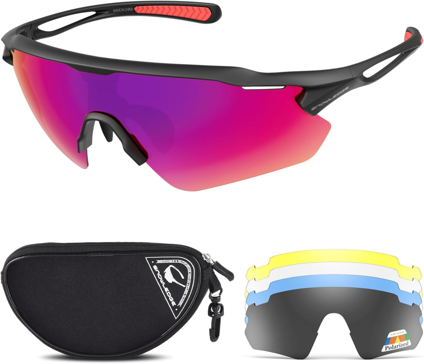 TR90 Cycling Glasses - Unbreakable Polarized Sports Sunglasses with UV400 Protection