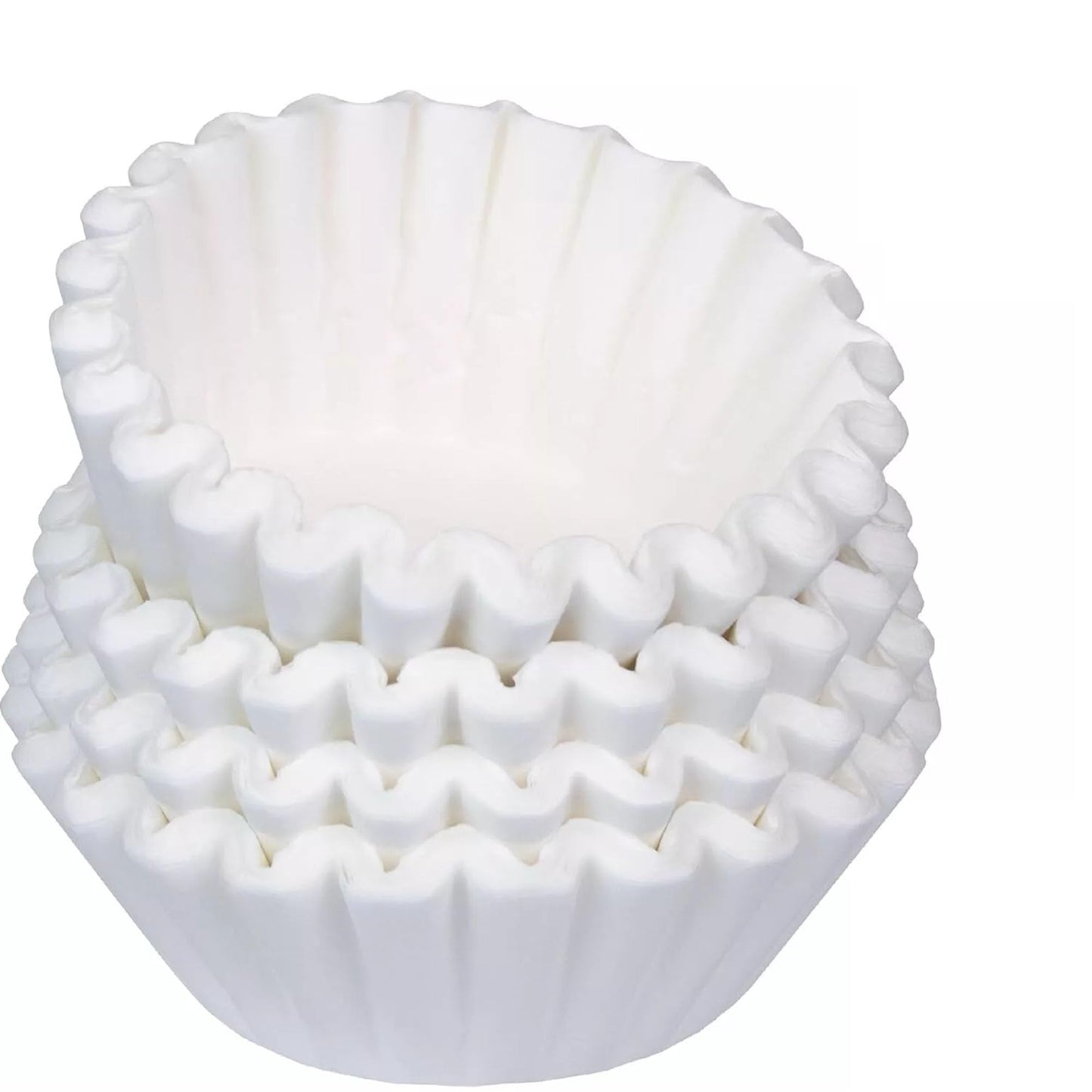 100 Count Basket Coffee Filters,Flat Bottm Paper Filter Compatible With Fellow Aiden Coffee Maker,Work With Batch Brew Filter Basket