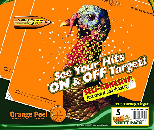 12" Orange Peel Turkey Target with Strong Adhesive - 5 Sheets
