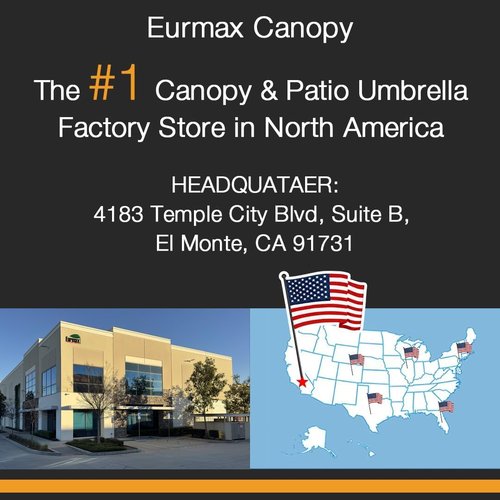Eurmax USA Heavy-Duty Ground Anchors - Adjustable L-Shaped Tent Stakes for Sheds & Trampolines | Set of 4 (Black)
