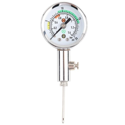 Leftwei Portable Metal Ball Pressure Gauge,Air Pressure Gauge Lightweight and Rugged Rustproof Air Gauge for Basketball Soccer, Volleyball
