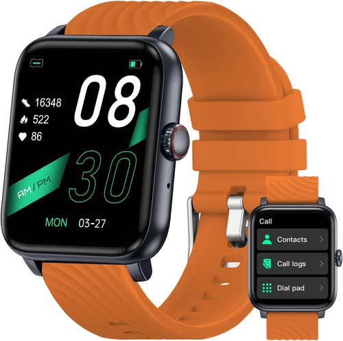 BENIO Fitness Tracker - 1.85" Smartwatch with 24/7 Heart Rate, Spo2 & Sleep Tracking | IP67 Waterproof, 100 Sports Modes