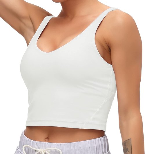 Dragon Fit Sports Bra - Longline Padded Yoga Crop Top for Women | Fitness & Running Essentials