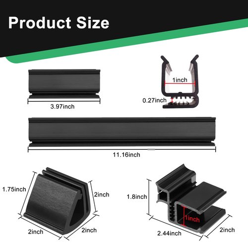 iLSKW Golf Cart Windshield Clip for Club Car DS 1982-2000.5 Fit for 1"x1" Square Tube Include Windshield Sash Clips, Windshield Retaining Clips Bottom Kit OEM#102005801/102005901/102005701/102163001