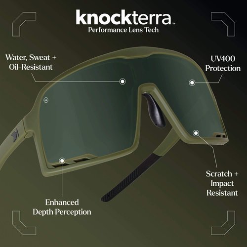 Knockaround Campeones Sport Sunglasses for Men & Women - Shield Sunglasses - UV400 Protection - Baseball, Cycling & Running
