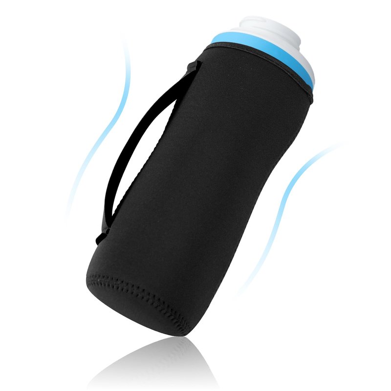 PEUTIER 2pcs Water Bottle Sleeves for Cirkul, 22oz Sleeve for Cirkul Plastic & Stainless Steel Bottle Neoprene Insulated Water Bottle Cover with Handle for Retaining Temperature (Gray)