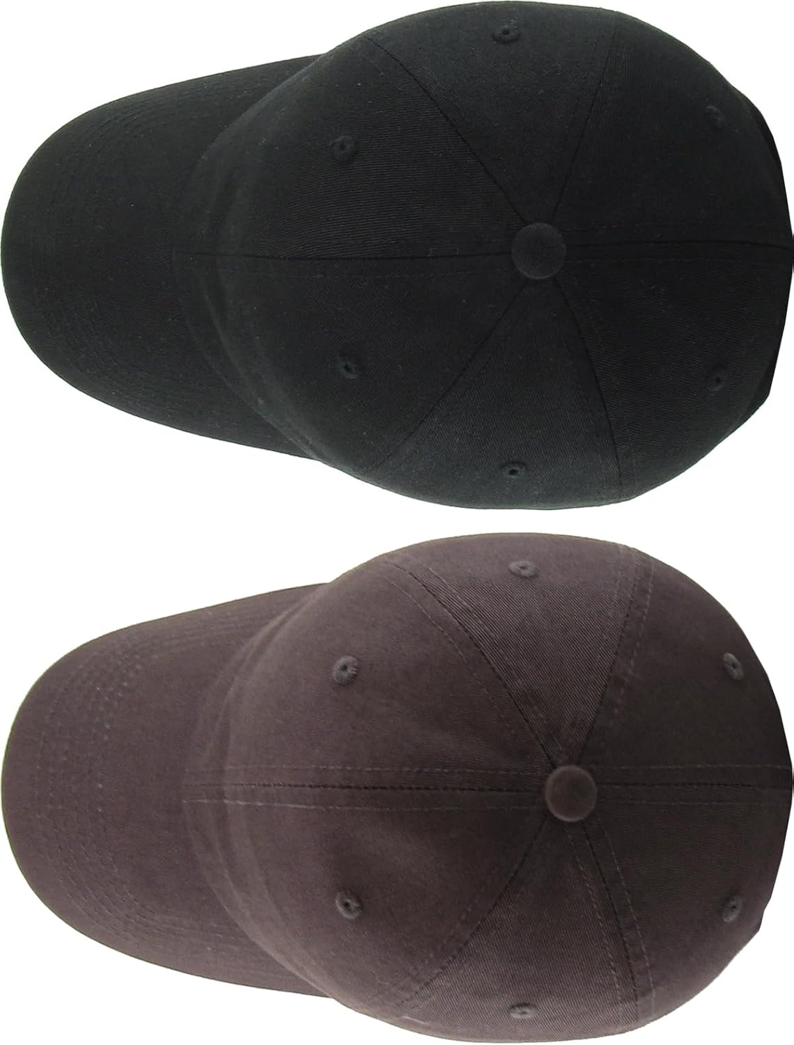 KBETHOS Classic Low Profile Cotton Baseball Cap - Adjustable Unconstructed Dad Hat | Black & Dark Gray