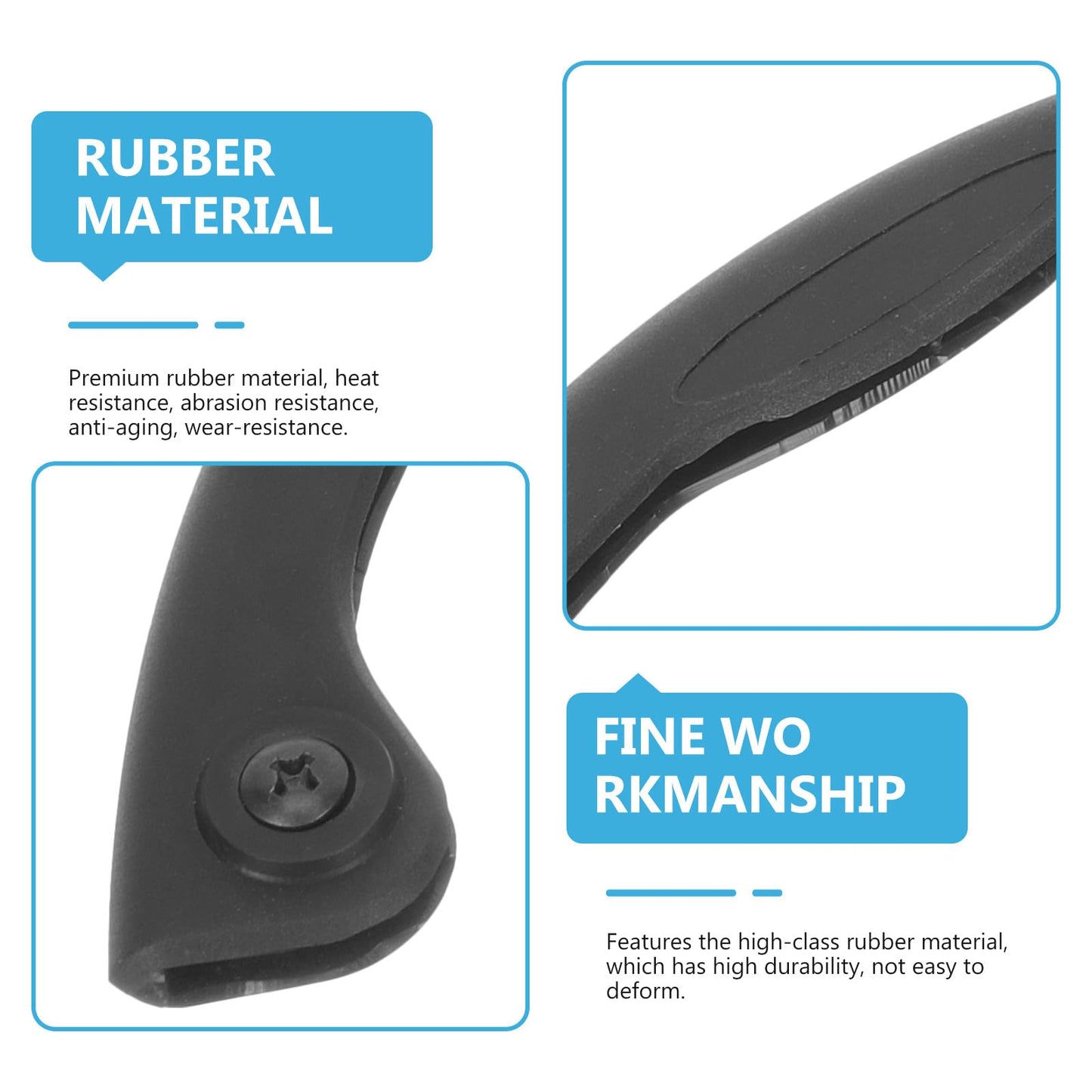 Sewroro Rubber Skateboard Bumper Strip Protection for Snowboard Edge Cover, Anti-Collision Strip for Longboard Deck, Black, 11. 41 X 3. 34 Inches