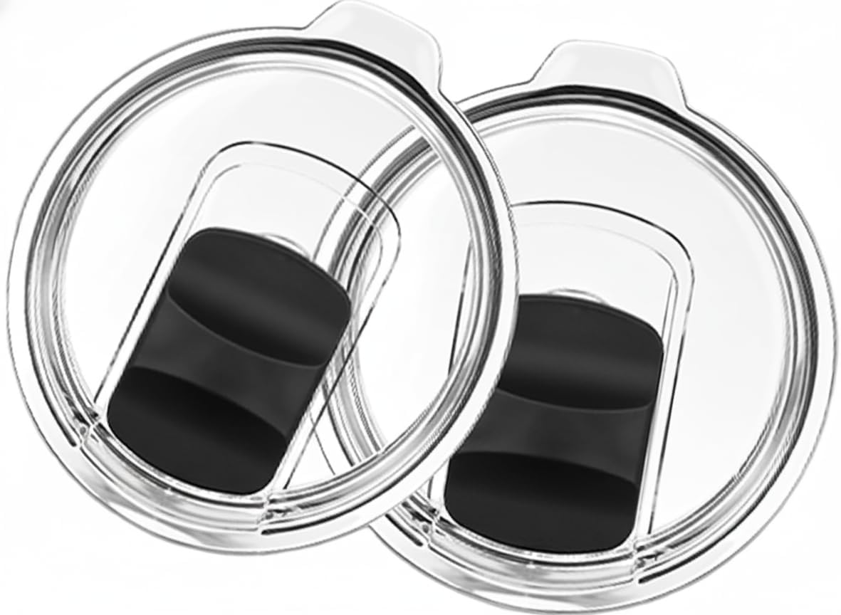 YETI 20oz Tumbler Lids - Magnetic Slider, Spill-Proof & Leak-Proof BPA-Free Replacement Lids