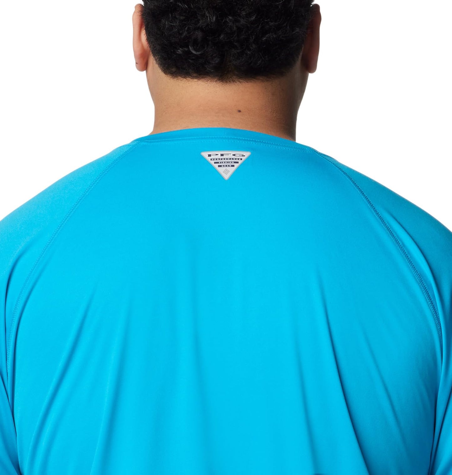 Columbia Men's Terminal Tackle Long Sleeve Fishing Shirt, Ocean Blue/White Logo, X-Large