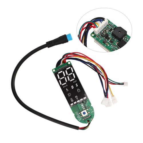 Alomejor Electric Scooter Circuit Board, Data Display and Dual Brake Replacement PCB for Daily Commute Urban Travel commuters