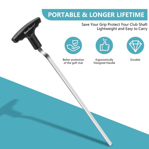 Golf Grip Removal Tool - Black Grip Repair Kits V-Groove Grip Remover Saver for Standard Length Swinging Grips Golf Grip Tool Grip Remover Gripping Tool