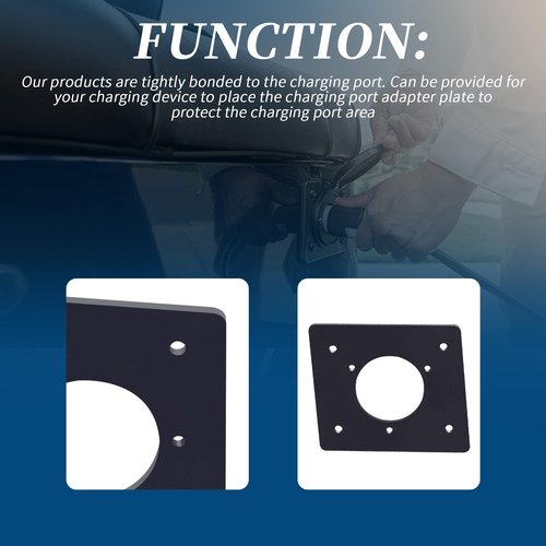 XYgdhqpt Charger Port Cover Plate Adapter Compatible with E-Z-GO Lithium Battery 120 Plug 48V