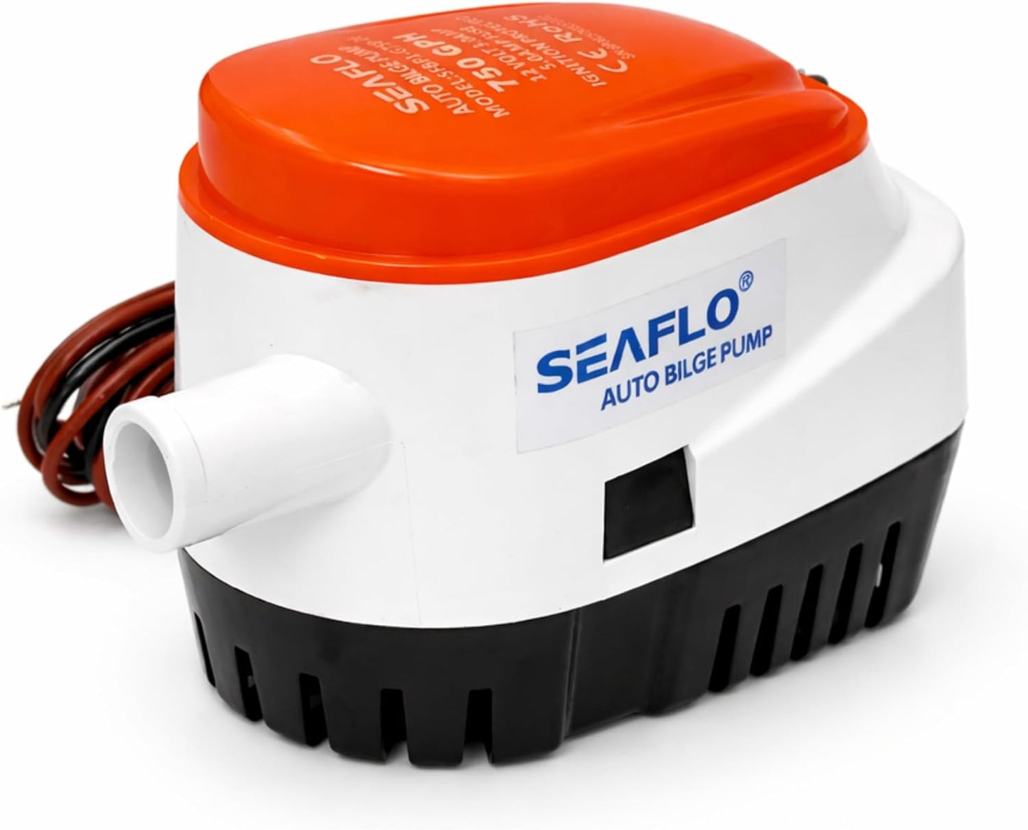 SEAFLO 06 Series Automatic Submersible Bilge Pump - 750 GPH, 12V, Compact Design | 4-Year Warranty