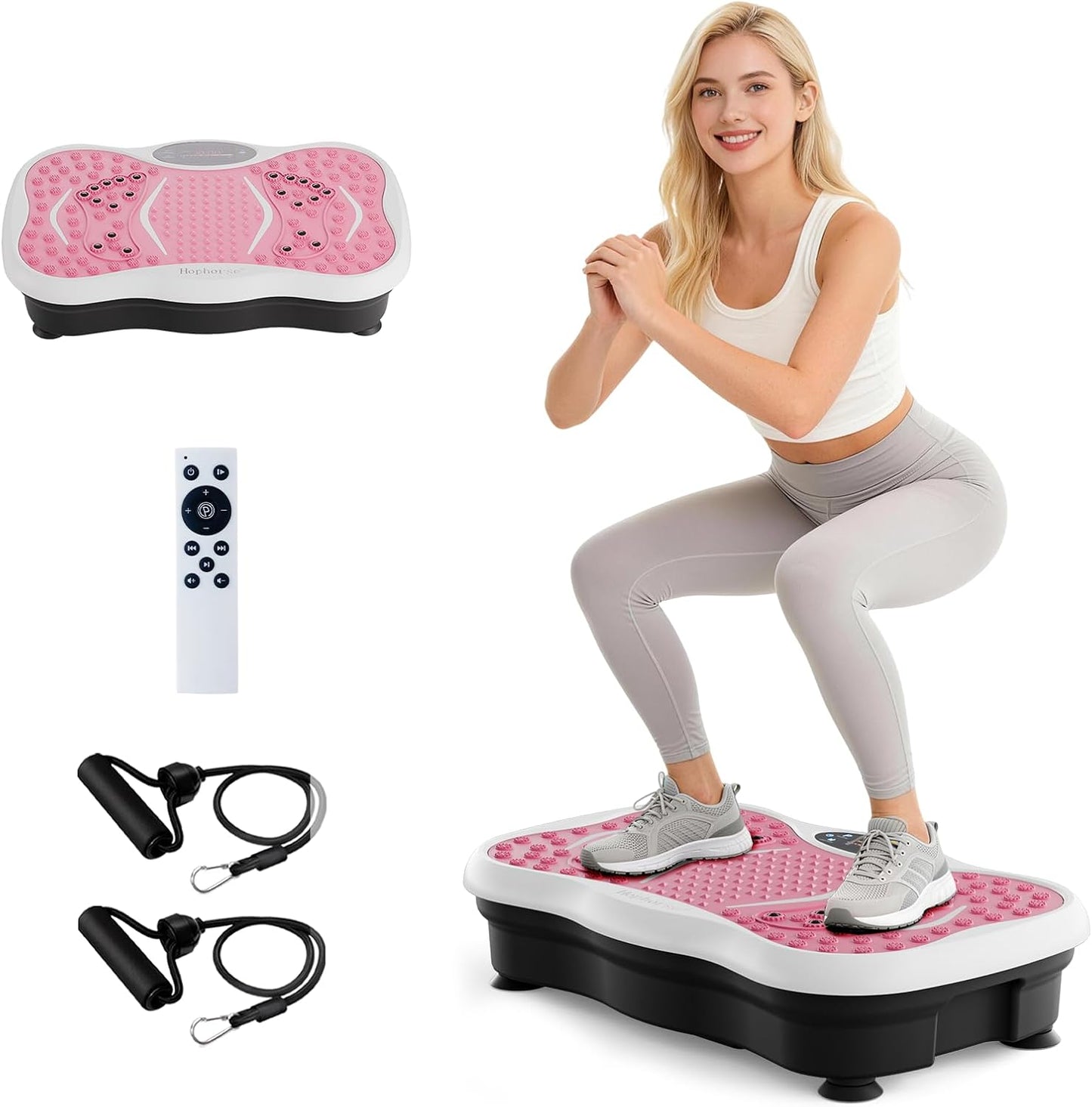 Skiennix Vibration Plate Machine - 180 Speeds for Lymphatic Drainage & Weight Loss | 460LB Capacity, Bluetooth Fitness Platform for Home Workouts