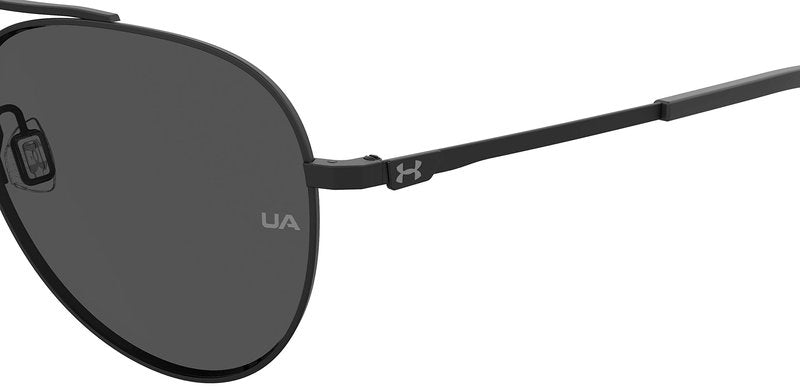 UA Unisex UA Instinct Sunglasses, Matte Black Frame w/ Gray Lenses
