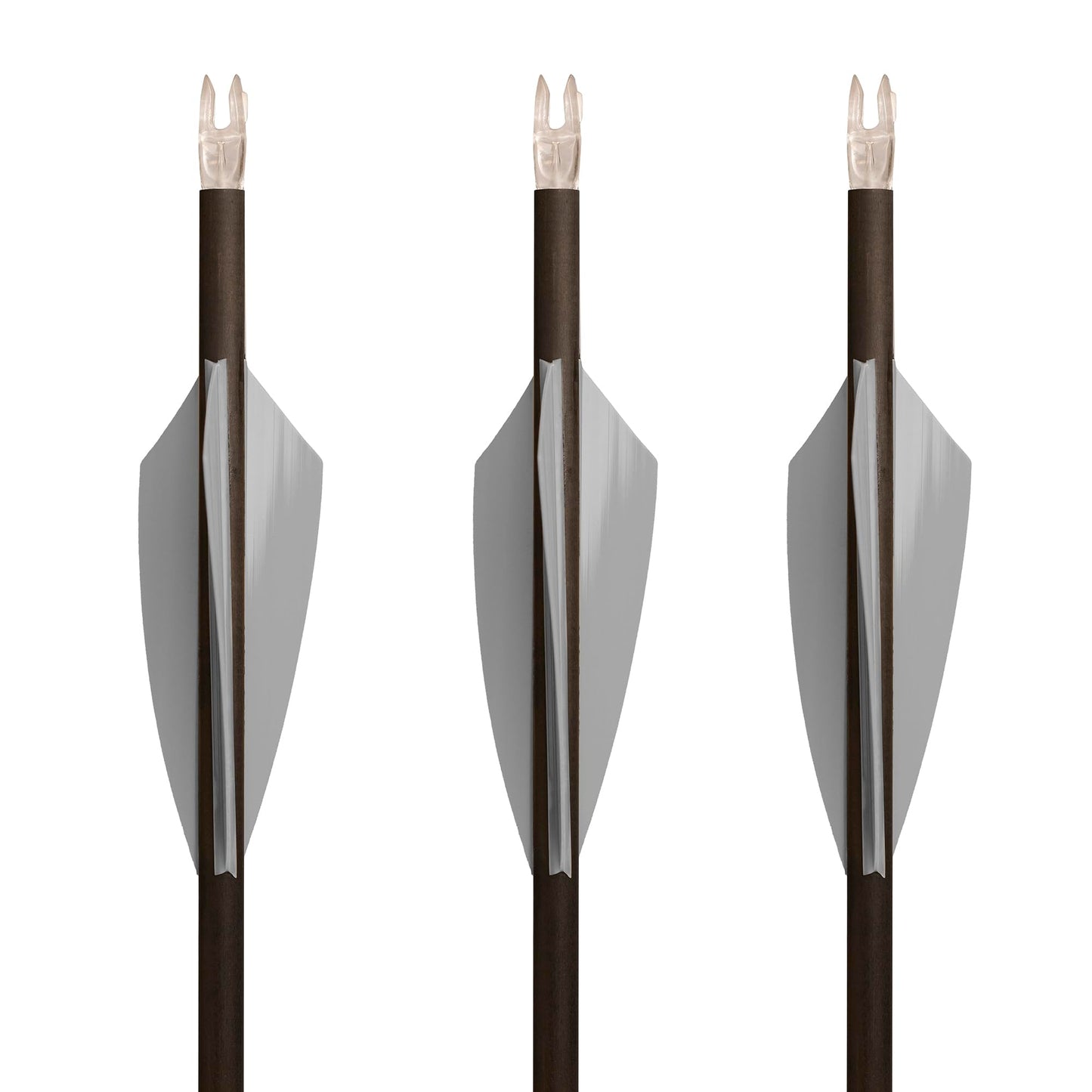 TAC Vanes 2.75" Driver Arrow Vanes | Archery Fletching for Compound & Crossbow | Durable, Lightweight, High Accuracy, Gray 36 Pack