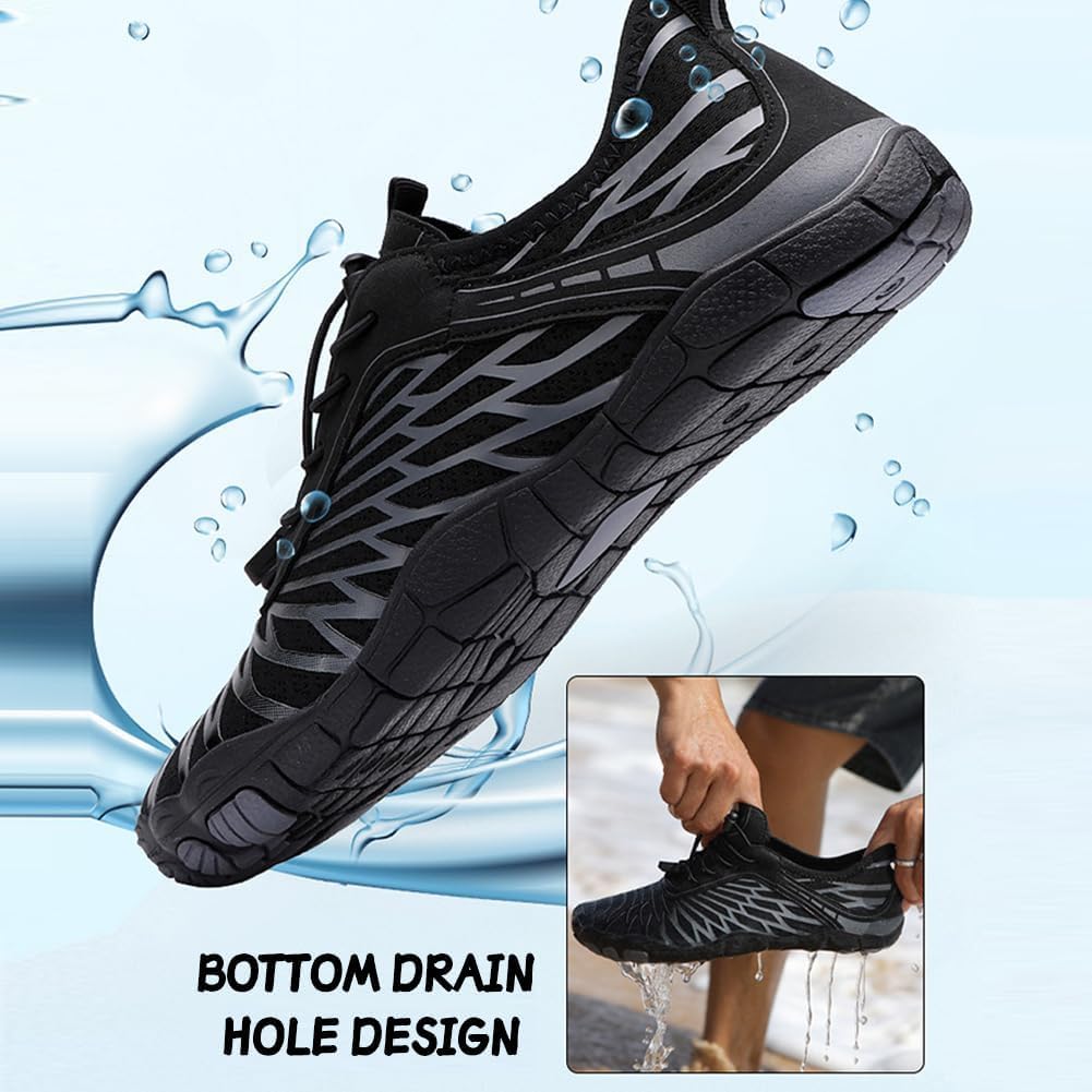Skiennix Barefoot Shoes - Pro-Healthy Non-Slip Water Footwear for Men & Women | Wide Toe Running Sneakers