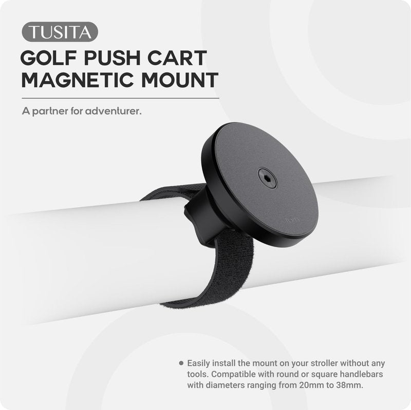 TUSITA Golf Push Cart Magnetic Mount for Magnetic Rangefinder - Compatible with Magsafe Phone