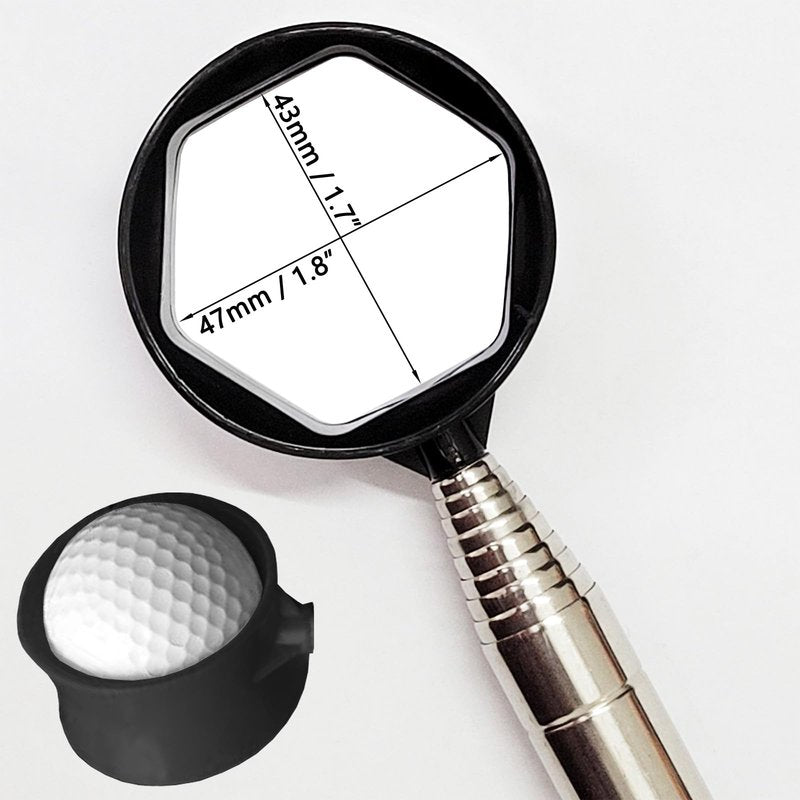 Auto-plaza 9 Feet Aluminum Alloy Golf Ball Retriever Telescopic Black for Water Golf Ball Picker Grabber Golf Accessories (2)