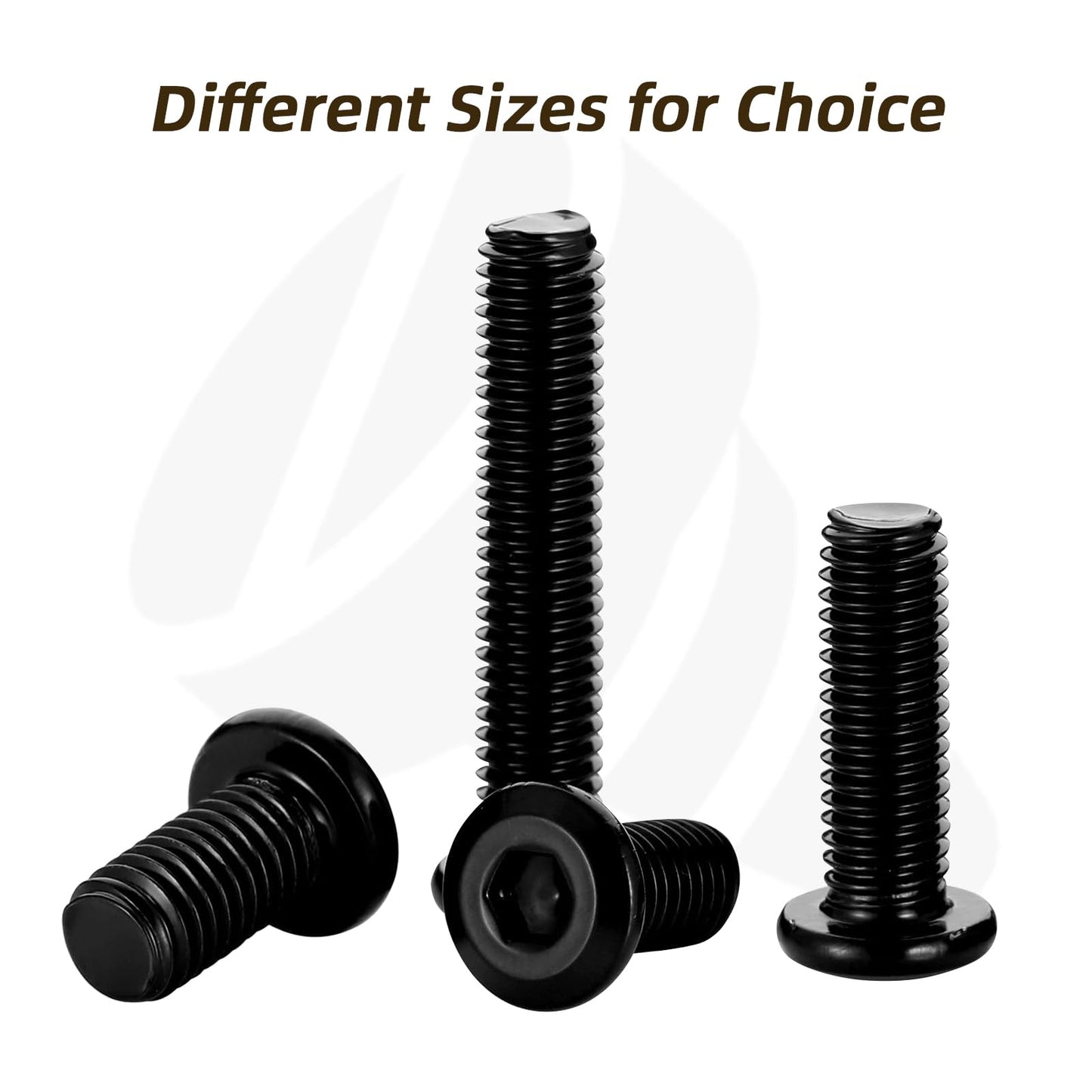 Cetaforten M6 x 14mm Countersunk Socket Cap Allen Bolts, Flat Round Head Socket Cap Screws, Furniture Screws, Carbon Steel, Full Thread, Black Oxide Finish, 30 PCS