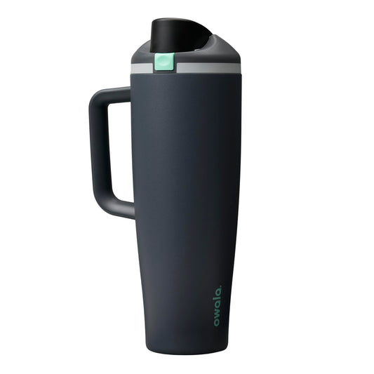 Owala FreeSip Tumbler Stainless Steel Water Bottle 40 oz Foggy Tide