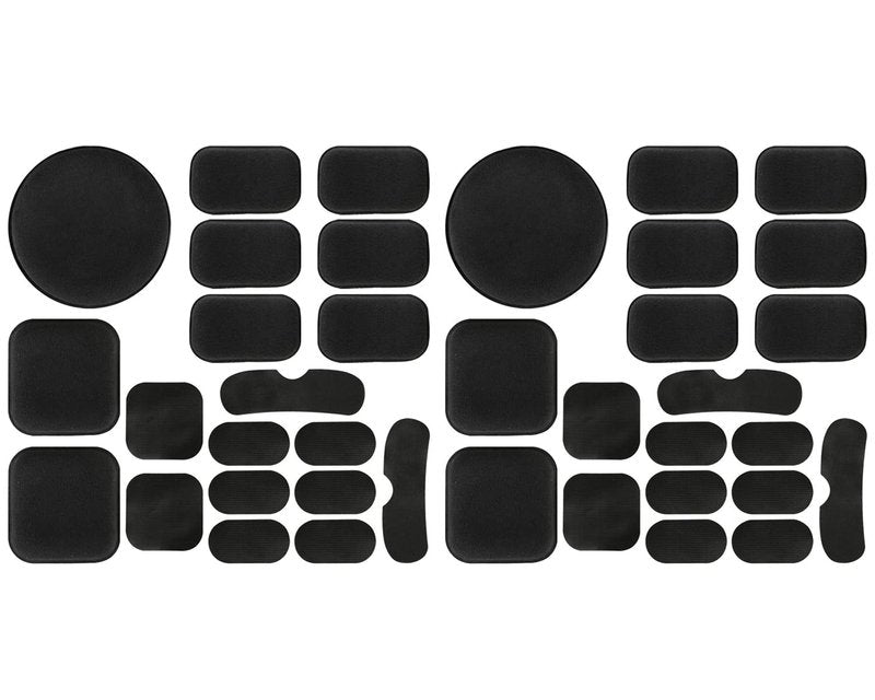 Aoutacc Universal Airsoft Helmet Pads, Helmet Replacement Foam Padding Kits Set Accessories Mats for Fast-Style/Mich/ACH/PASGT Helmet (Black-2 Sets)