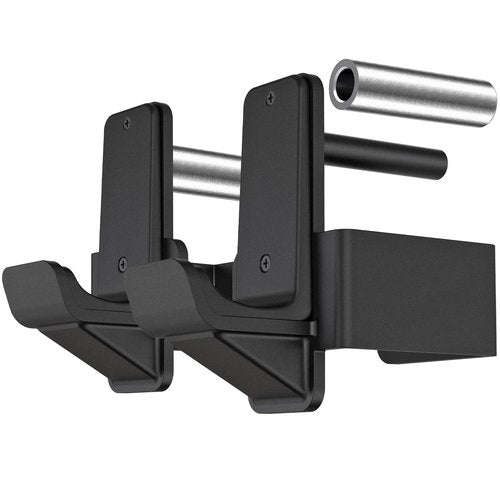 Kipika J-Hooks for 3" x 3" Power Rack - 5/8" or 1" Hole - Reinforced Steel with Rubber Pads - Heavy Duty Squat Rack Accessories - 2Pcs