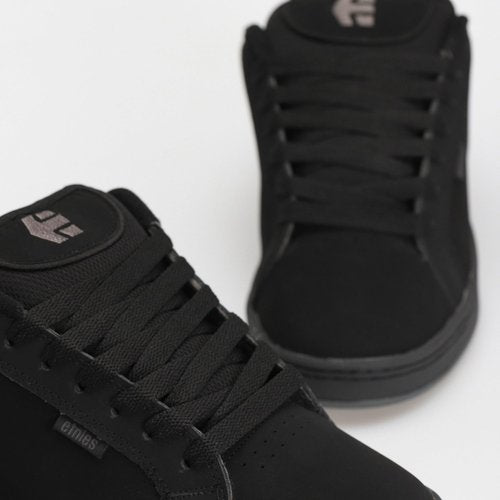 Etnies Fader – Classic Skate Heritage Style with on-Trend Puffy Look, Reinforced Cupsole, Cushioned Fit, Everyday Sneakers - Black Dirty Wash - 6.5