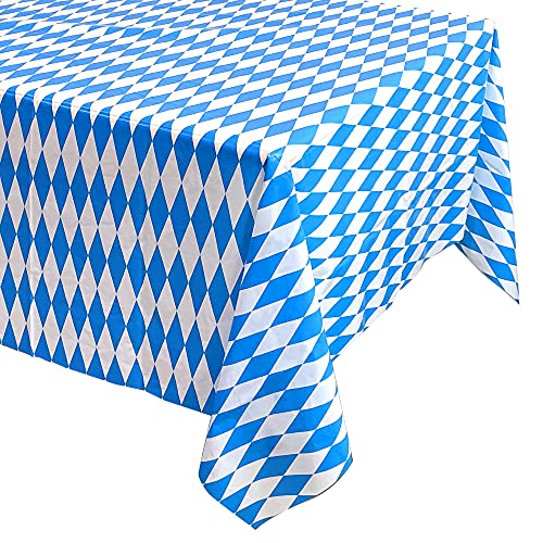 Oktoberfest Tablecloths - 54"x108" Flag Pattern - 3 Pack