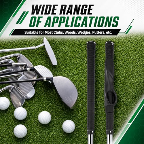 Golf Grip Trainer - Portable Aid for Fixing Slices - Black