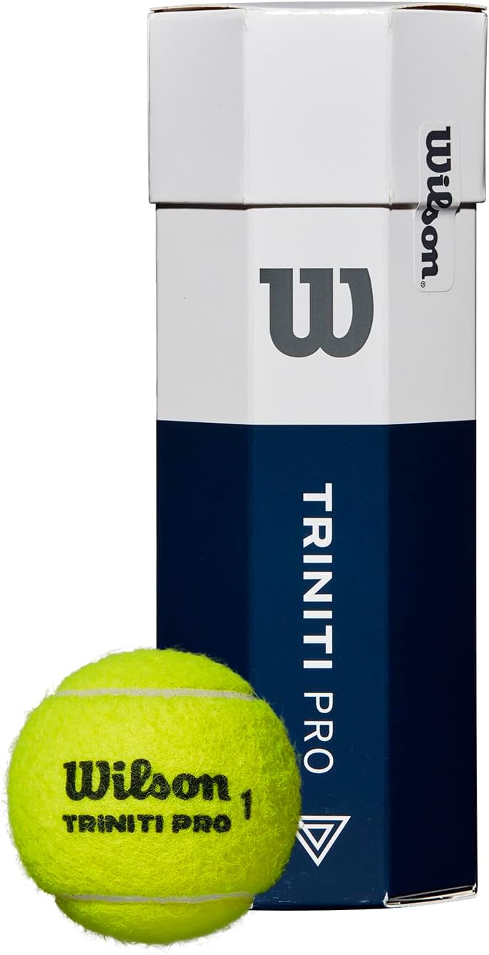 WILSON Triniti Pro Tennis Balls - High Performance, Eco-Friendly | Pack of 3, Bright Yellow