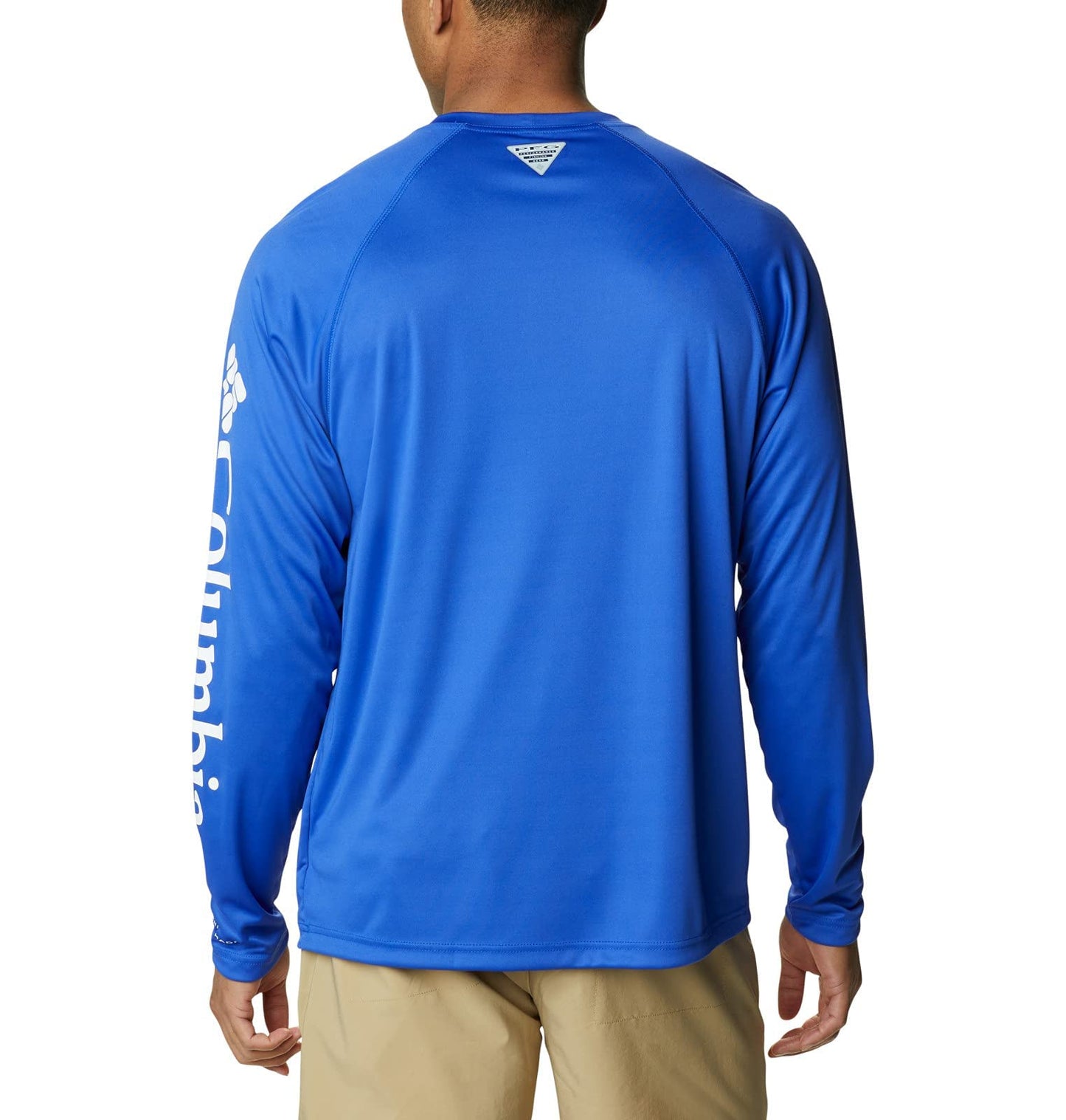 Columbia Men's Terminal Tackle Long Sleeve Shirt, Tanzanite/White Logo, 3X Big