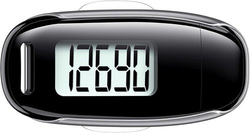 3D Pedometer - Accurate Walking Step Counter with Removable Clip & USB Rechargeable Design