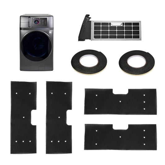 6-Pack GE Washer Dryer Combo, WH01X35719 Lint Filter and Sealing Strip, Hand Washable and Reusable GE Profile Washer Dryer Combo Foam Filter Replacement for Model PFQ97HSPVDS