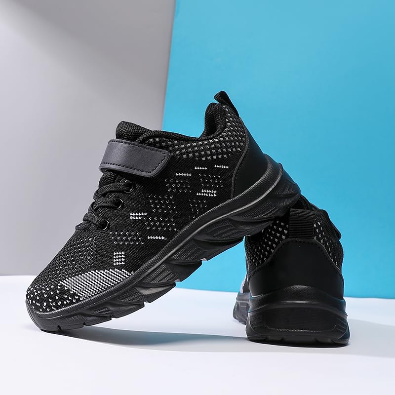 Kids Athletic Sneakers Slip-On Lightweight Breathable Non-Slip Shoes for Boys & Girls