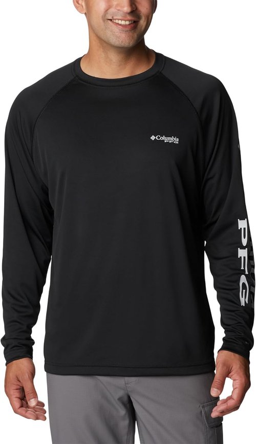 Columbia Men's PFG Terminal Tackle Long Sleeve Fishing Shirt - Moisture-Wicking, Lightweight