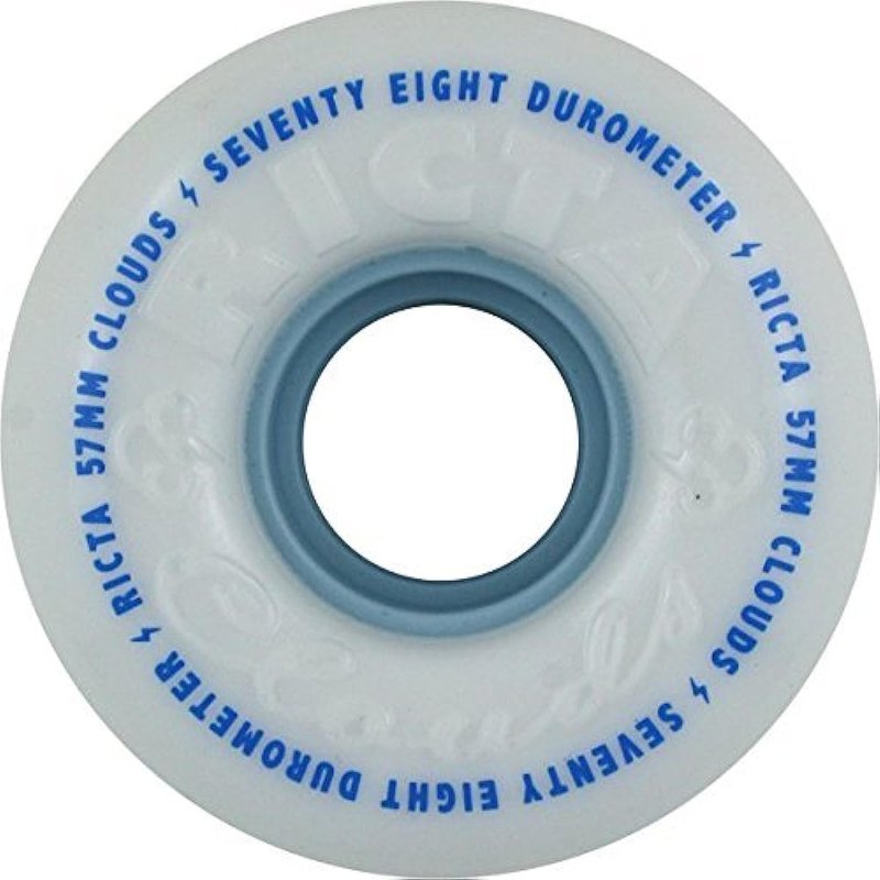 Ricta Clouds White 54mm 78a Skateboard Wheels (Set Of 4)