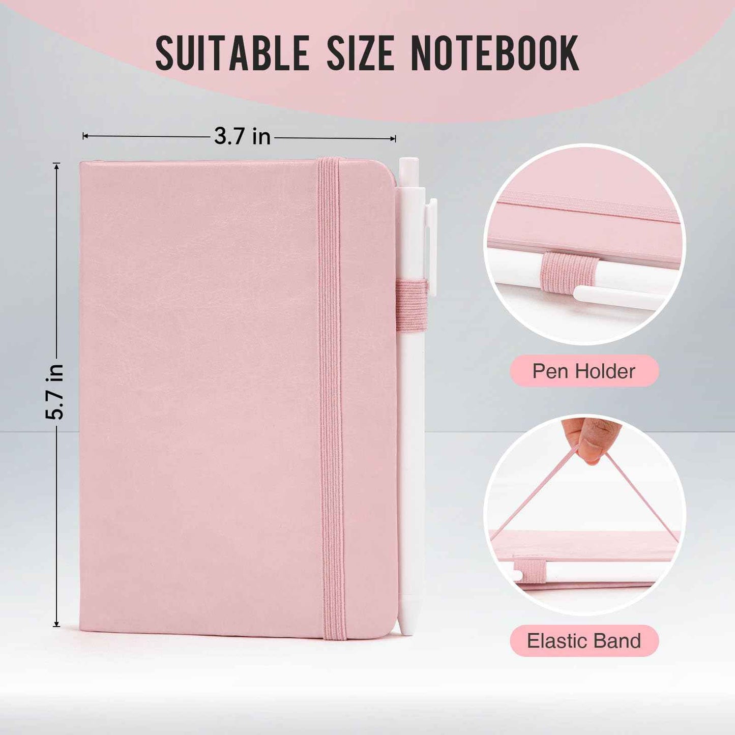 Pocket Small Notebook Journals, 16 Pack (8 Pastel Color) Mini Notebook 3.7x5.7 Journaling Notebooks for Women Men, Hardcover Lined Note Pads with Pens for Work, Business, Travel Journal, Office Supplies