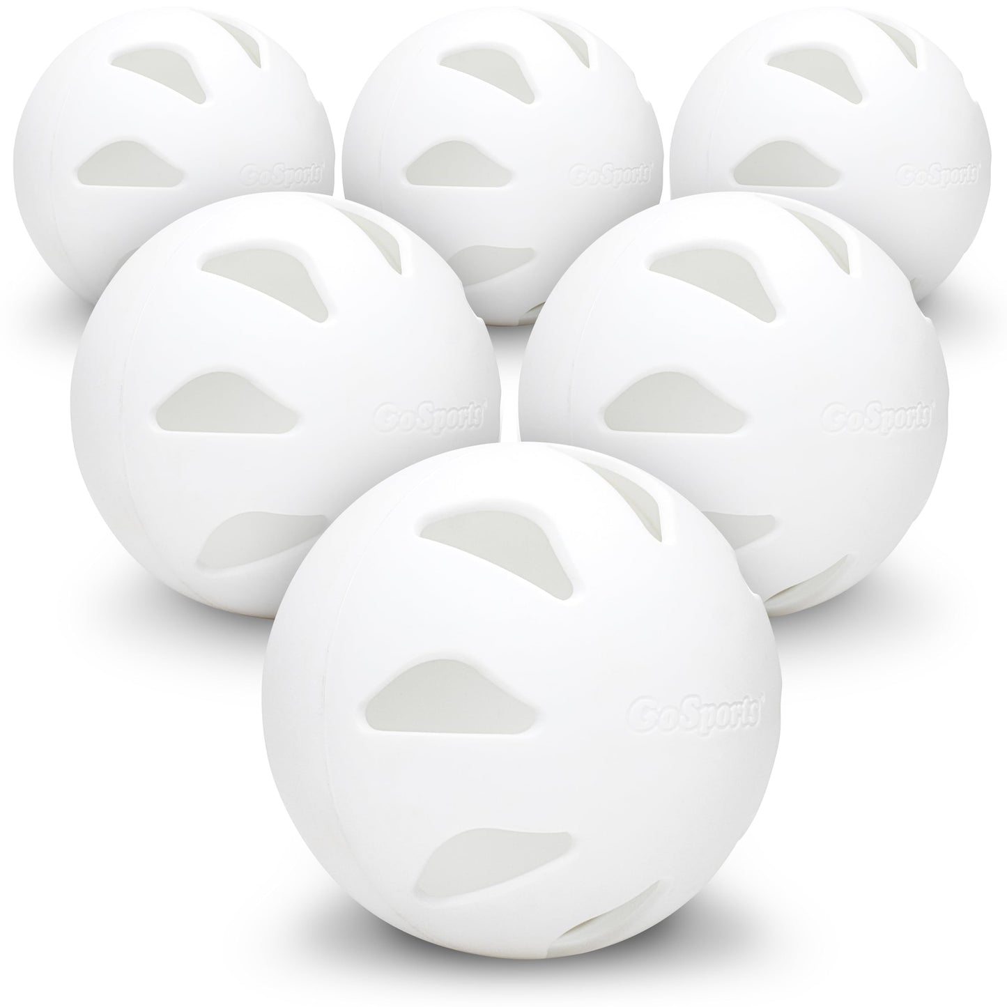 GoSports LotBall AIR Plastic Baseballs - 6 Pack
